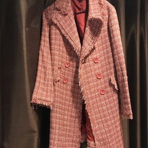 Vintage Tweed Double Breasted Coat